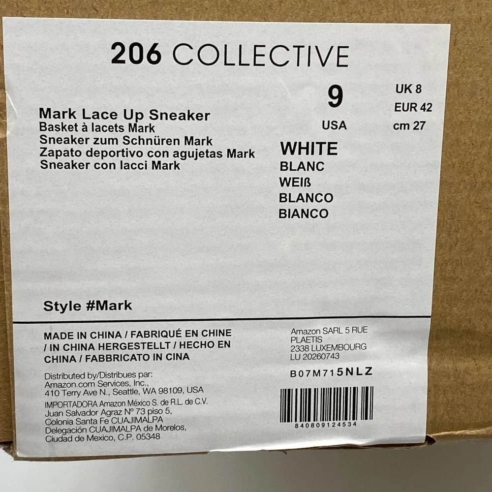 206 Collective Men's Mark White Sneaker - Picture 7 of 7